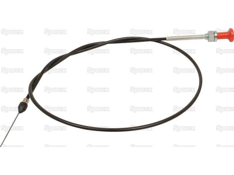 Engine Stop Cable - Length: 1300mm, Outer cable length: 1160mm. for Massey Ferguson 390 (300 Series)