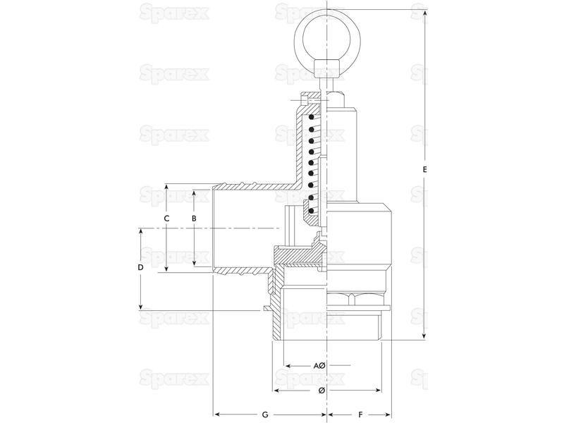 Universal Pressure relief Valve | 1 1/2"