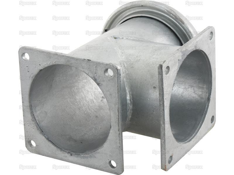 T Piece with Male Coupling 6'' (159mm) (Galvanised)