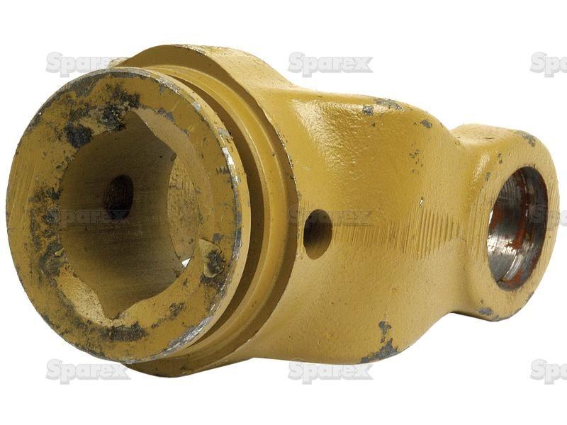 PTO Tube Yoke (U/J Size: 27 x 74.5mm) Profile: Lemon, Size: 34.5 x 4mm, Ref: Ov. La Magdalena, Massey Ferguson, Walterscheid