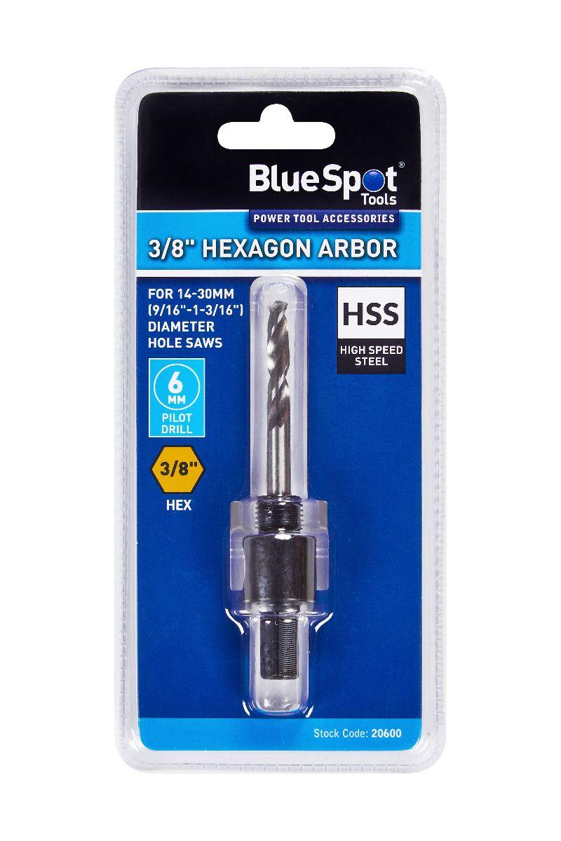 Blue Spot Tools 3/8" Hexagon Arbor (For 14-30MM Holesaws)