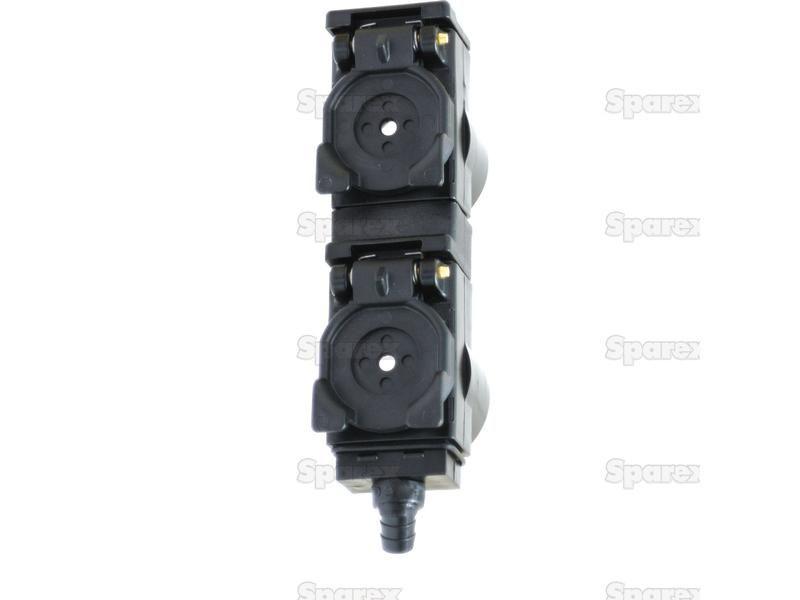 Oil Collection System Double unit 55mm spacing, blank straight Faster S.p.A (TARV 2 55, TARV255)