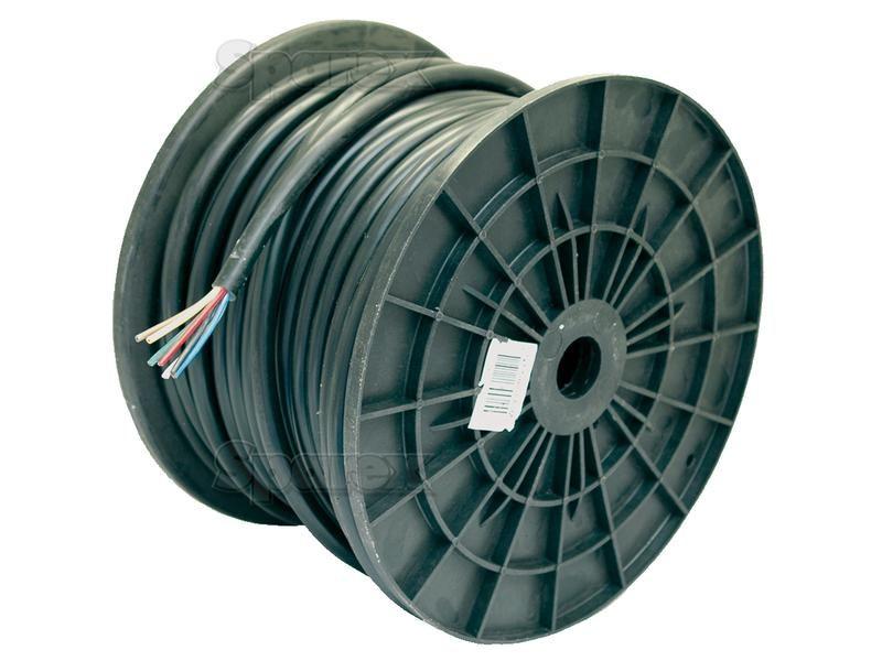 Electrical Cable - 7 Core, 1.5mm°² Cable, Black (Length: 1M), ()
