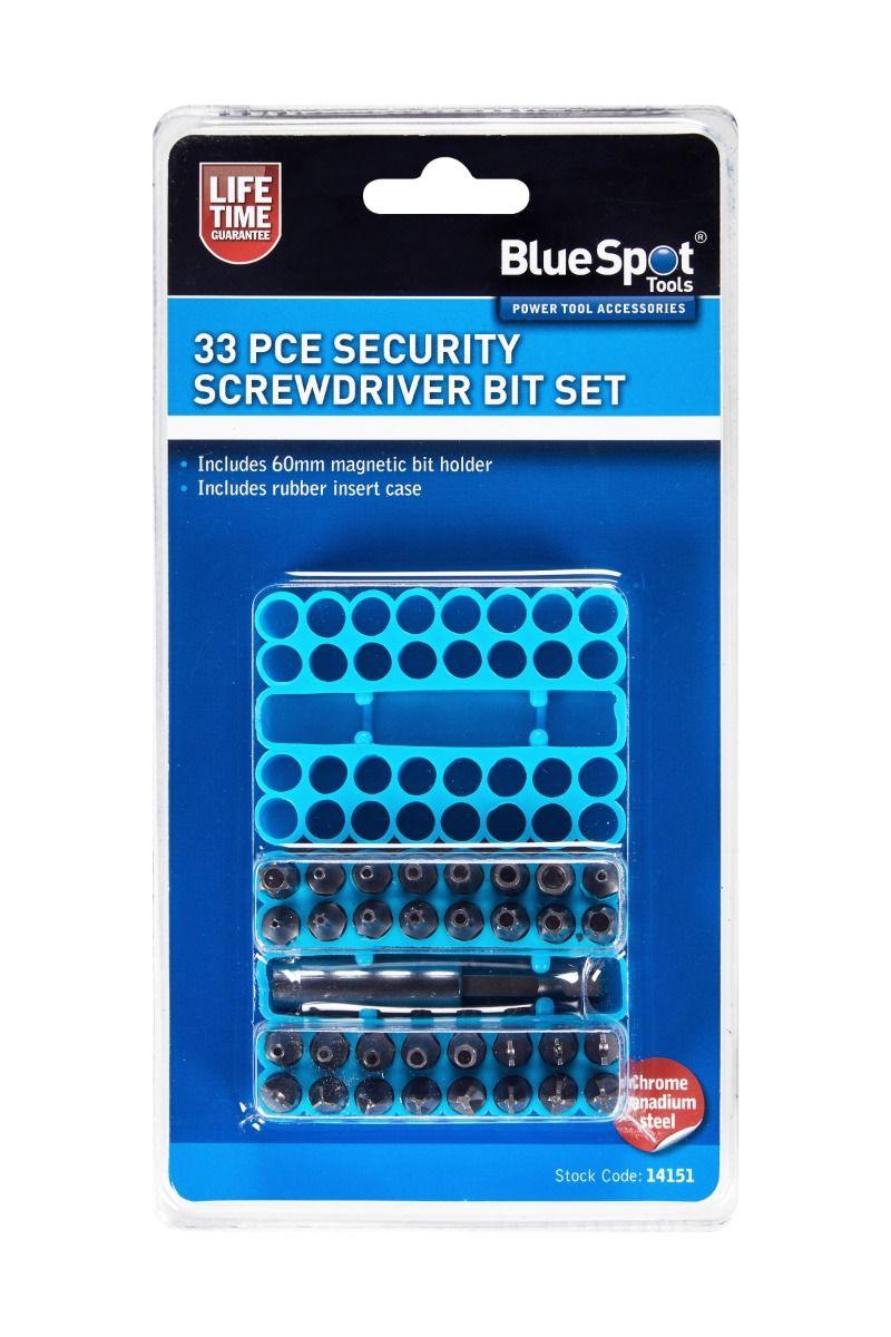 Blue Spot Tools 33 PCE Security Screwdriver Bit Set