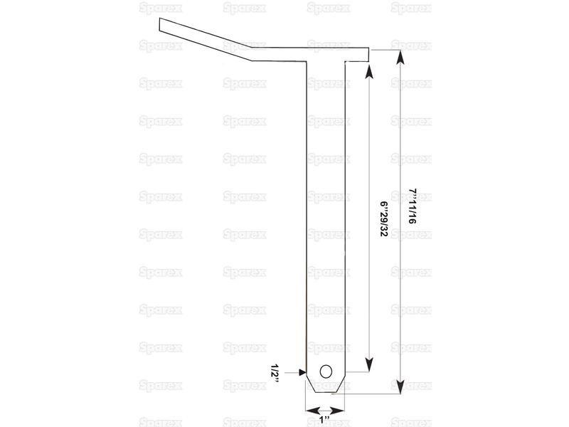 Swinging Drawbar Hinge Pin 25x175mm