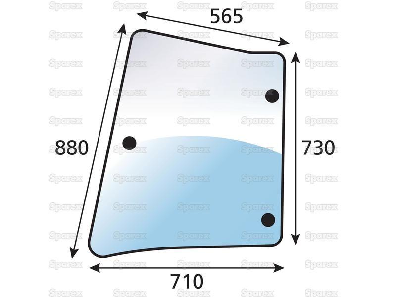 Rear Corner Glass LH. for Claas ARION 640