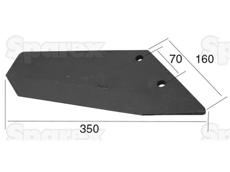 Flat Wings 350x10mm RH for Lemken