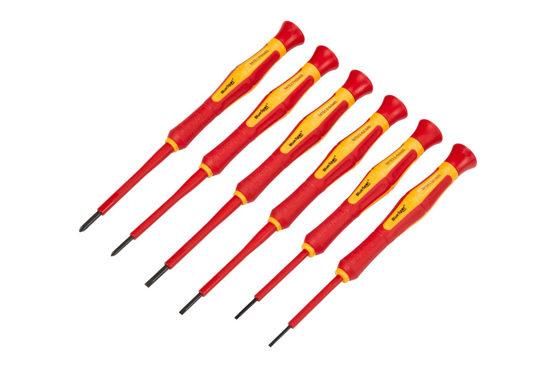Blue Spot Tools 6 PCE VDE Precision Screwdriver Set