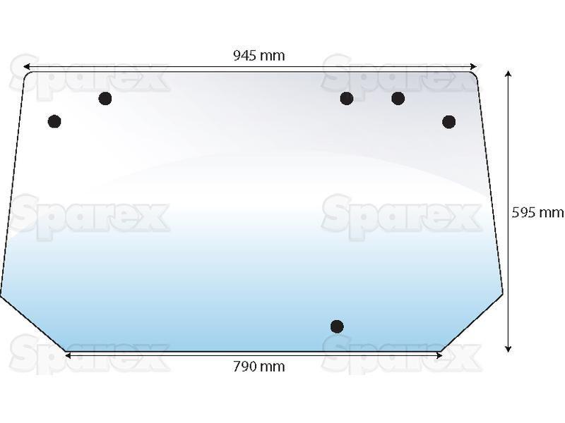 Rear Window Deutz-Fahr (0436 8216, 04368216, 0440 1524, 04401524)