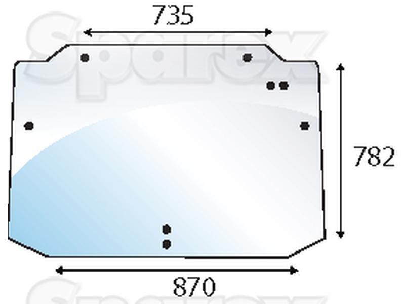 Rear Window for Ford New Holland