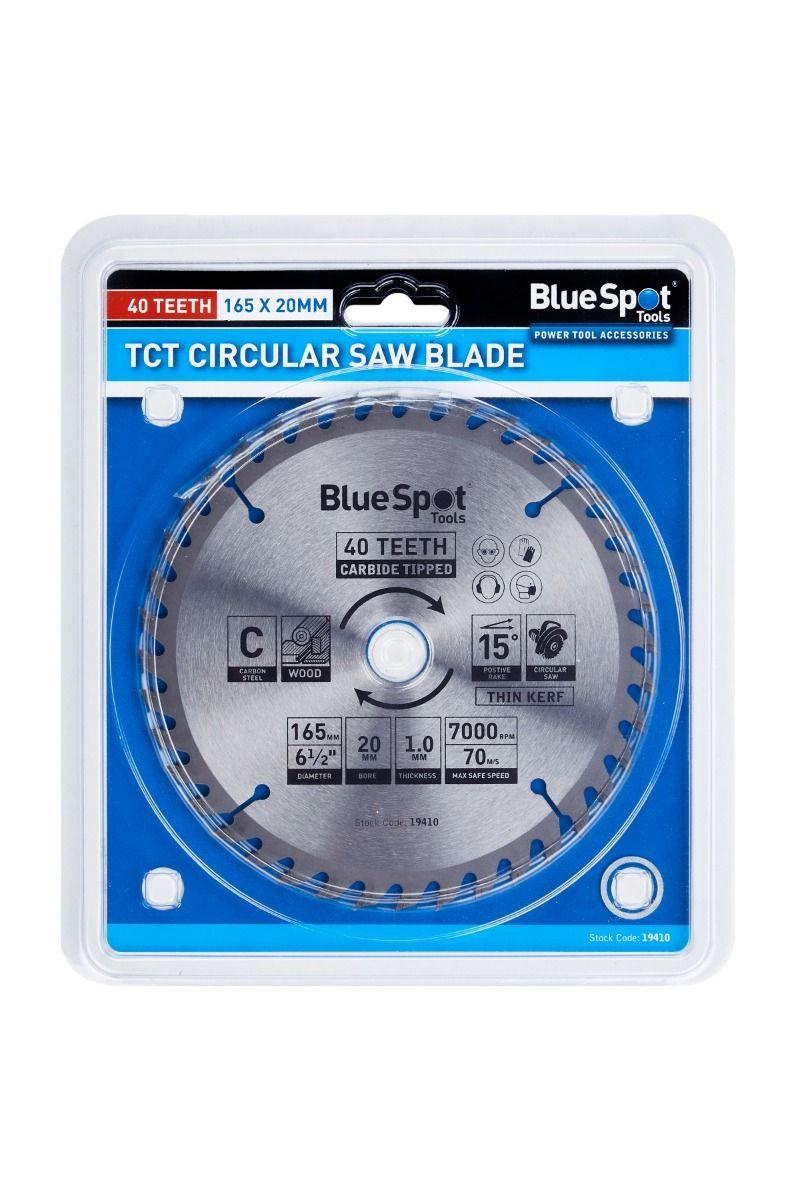 Blue Spot Tools 165mm x 20mm Circular Saw Blade (40 Teeth)