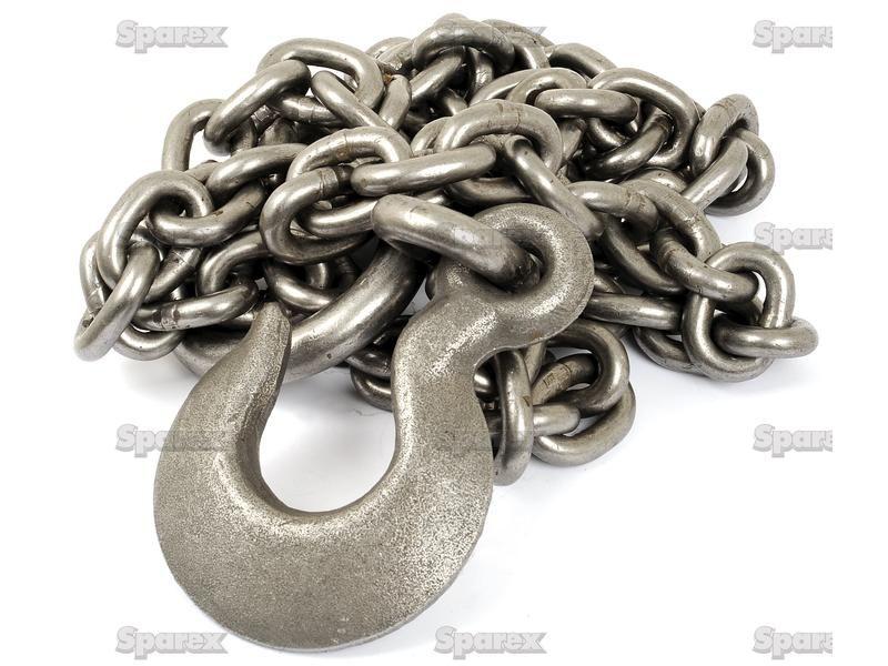 Galvanised Steel Towing Chain 11mm x 3m SWL1900kgs