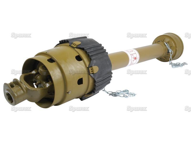PTO Shaft - EUCV Wide Angle - One End, (Lz) Length: 790mm, 1 3/8'' x 6 Spline 80° W.A. to 1 3/8'' x 6 Spline Q.R.