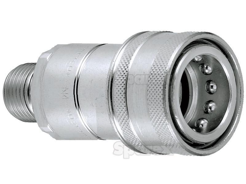 Faster Quick Release Hydraulic Coupling Female 1/2'' Body x 7/8'' UNF Male Thread Faster S.p.A (3NV1/78 UNF F, 3NV1/78UNFF)