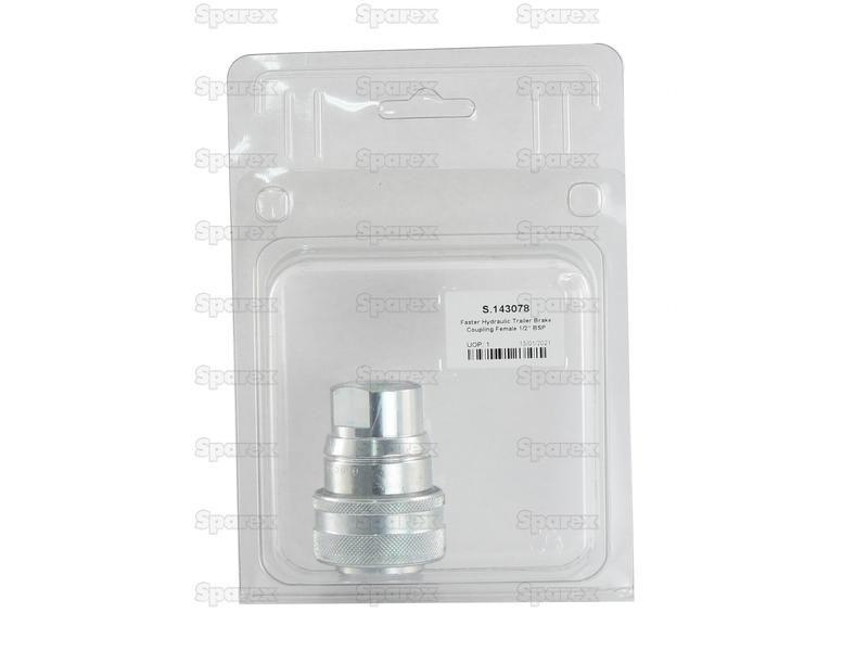 Faster Hydraulic Trailer Brake Coupling Female 1/2'' BSP Female Thread (Agripak 1pc.) Faster S.p.A (VF0/12GASF)