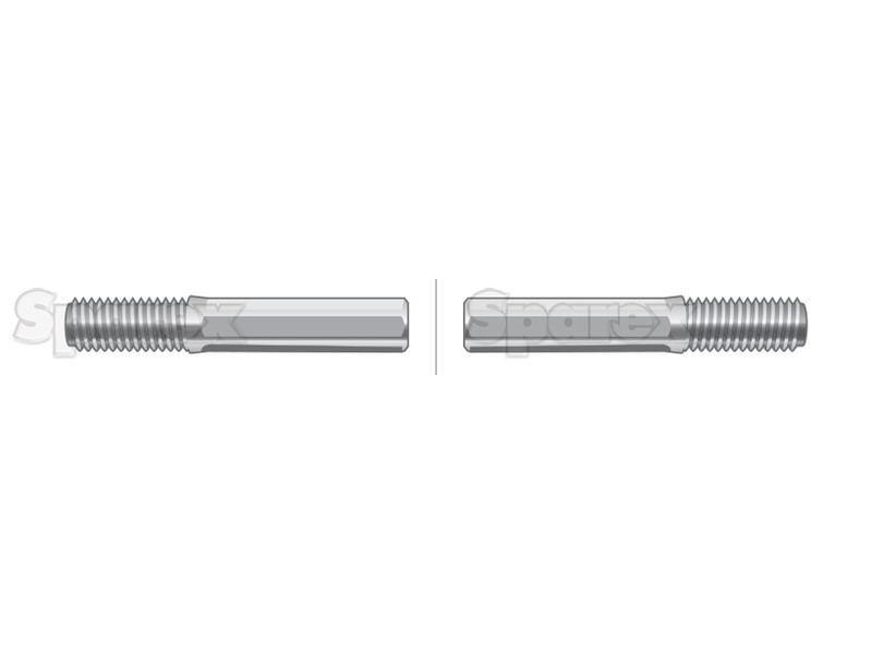 PTO Cable - Length: 1072mm, Outer cable length: 810mm. for Zetor 7011 (UR1 Series)