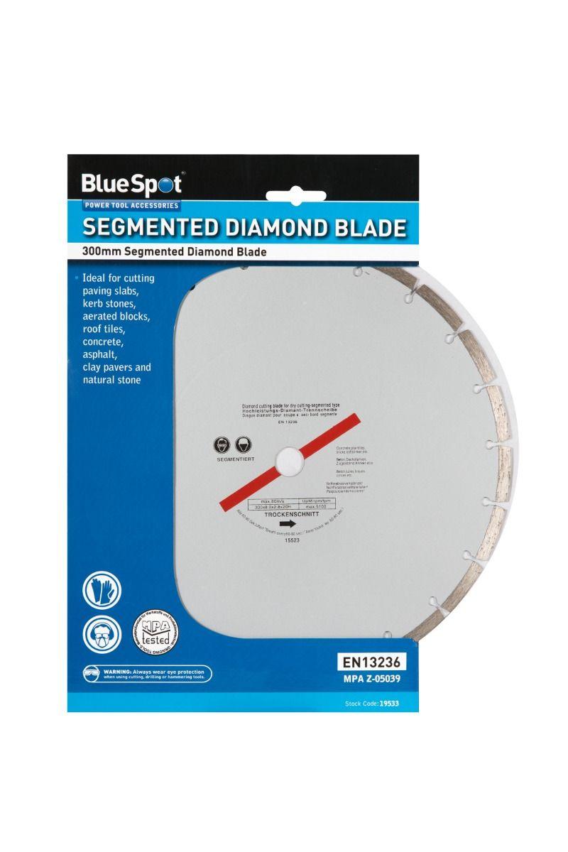 Blue Spot Tools 300mm (12") Segmented Silver Diamond Dry Cutting Disc