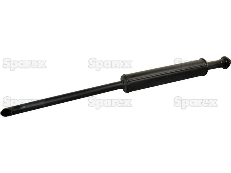 Vertical Silencer Finished in Heat Resistant Black | for Leyland, Nuffield
