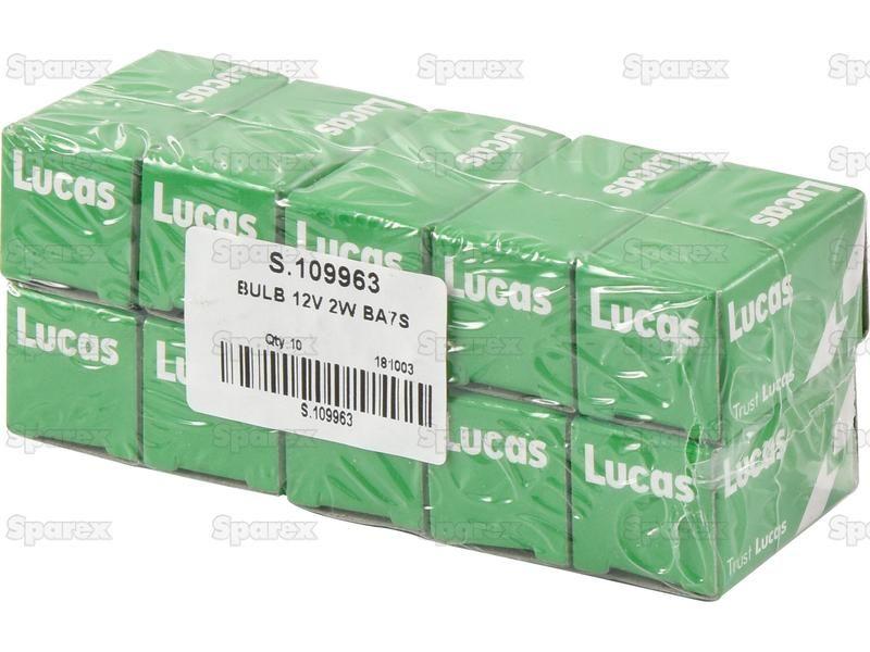 Halogen Side | Indicator Bulb, 12V, 2W, BA7s Base John Deere, Lucas, Massey Ferguson, OSRAM, Phillips