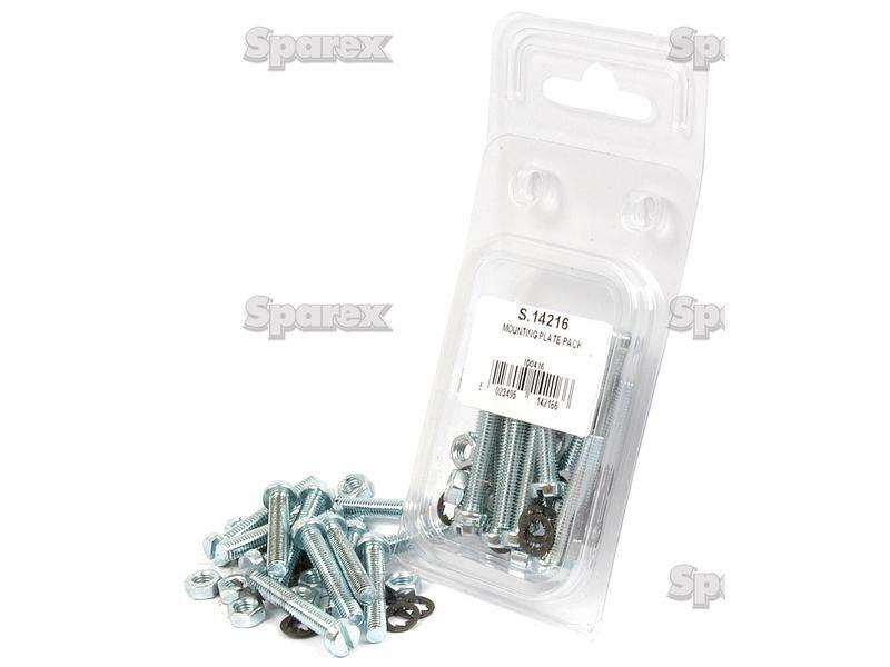 Trailer Socket Fixing Nut & Bolt Set, (36 pcs.) Agripak