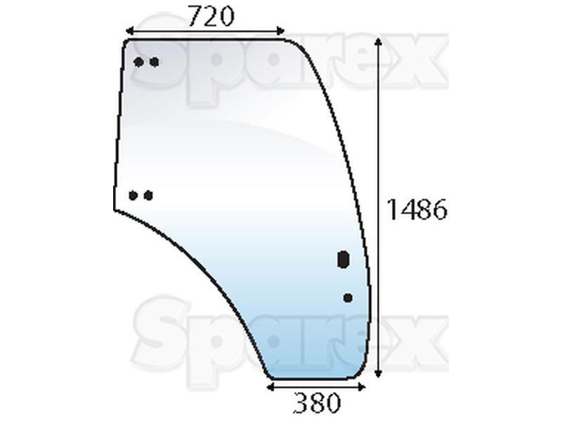 Door Glass RH for Same Diamond 230 (Diamond)
