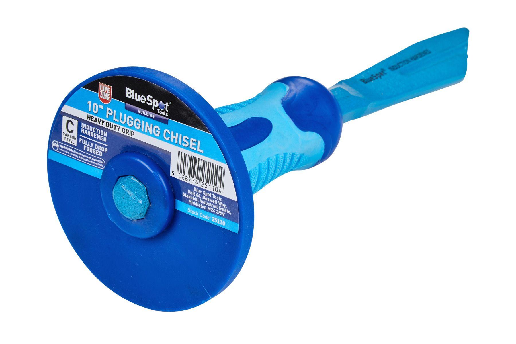 Blue Spot Tools 10" Plugging Chisel (With Guard)