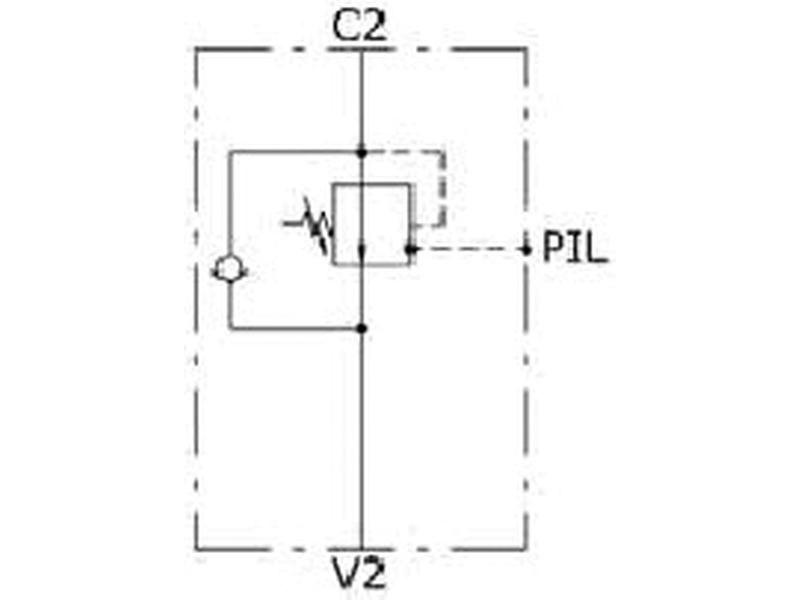 Hydraulic Dual Overcentre Valve 3/8''BSP Bondioli & Pavesi (WBCSELU02B)
