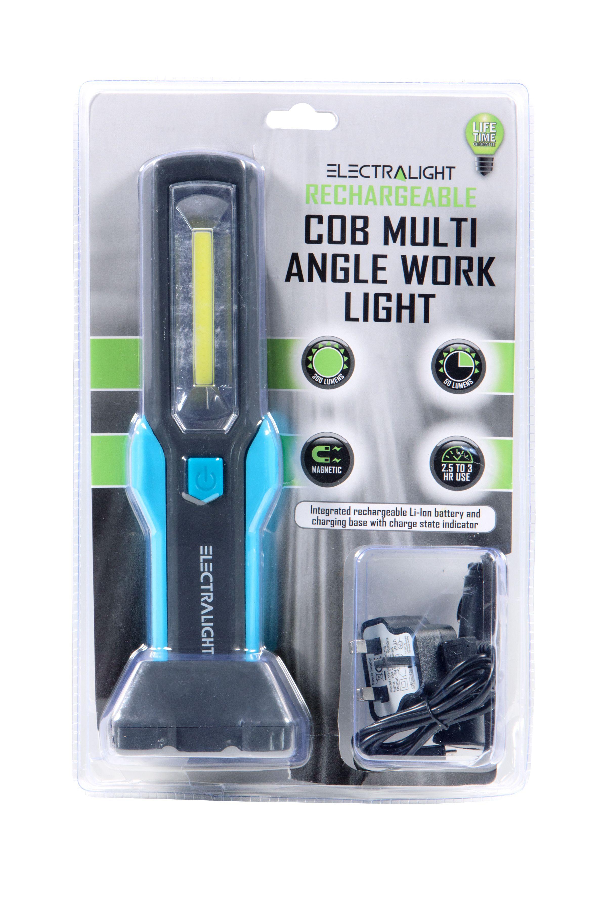 Electralight Rechargeable Multi Angle Work light (300 Lumens)