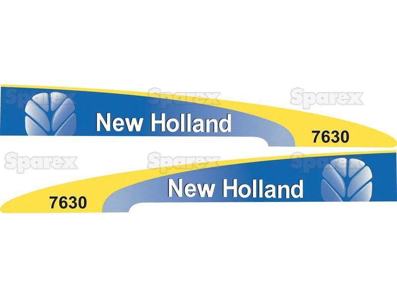 Decal Set - Ford / New Holland 7630 for Ford New Holland