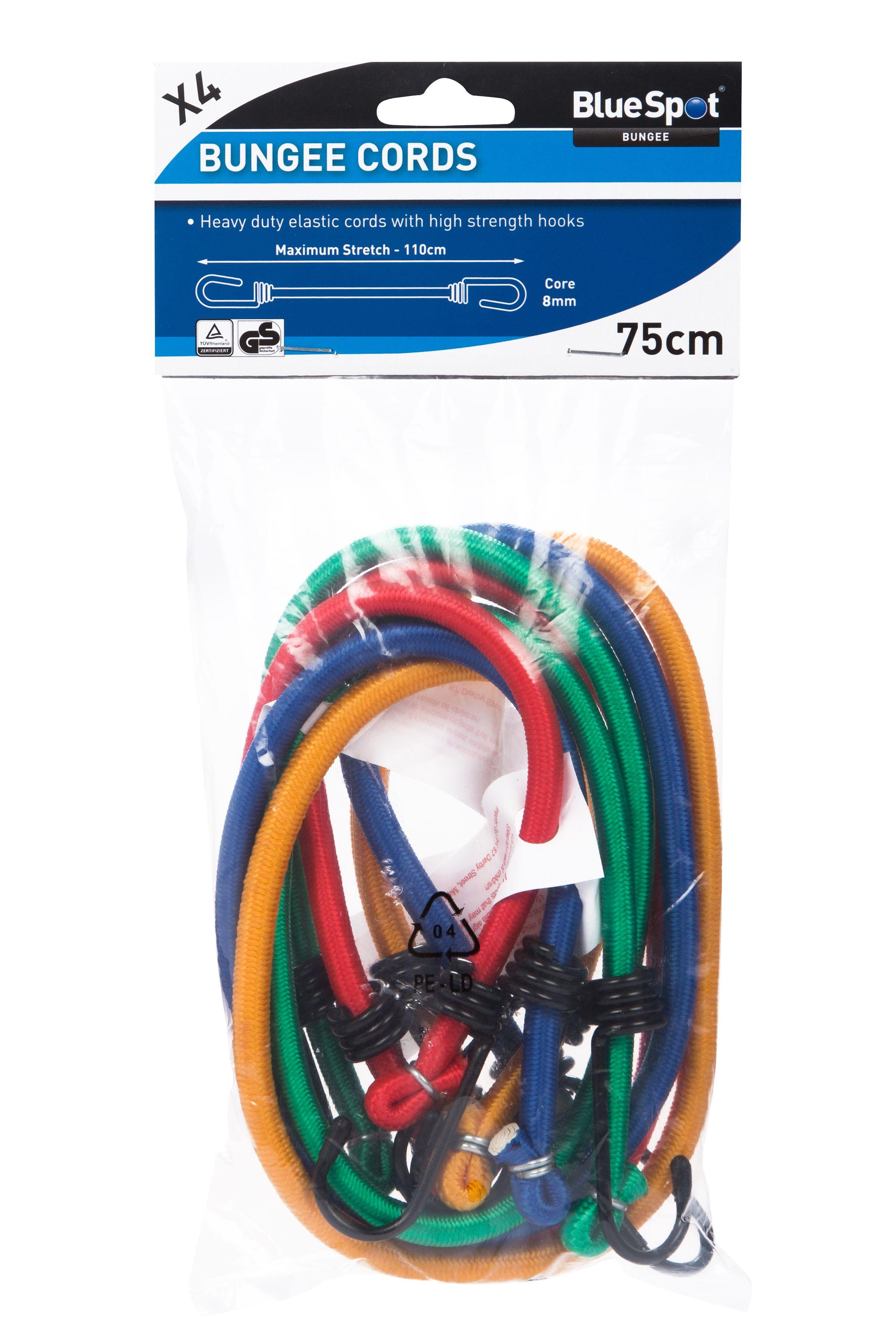 Blue Spot Tools 4 PCE 75CM Bungee Cords