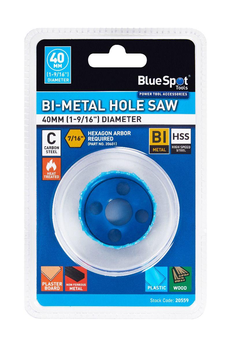 Blue Spot Tools 40MM Bi-Metal Holesaw