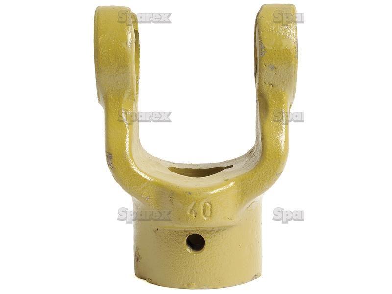 PTO Yoke - Keyed Yoke (U/J Size: 27 x 74.5mm) Bore Ø1'', Key Size: 1/4''. La Magdalena (40.35)