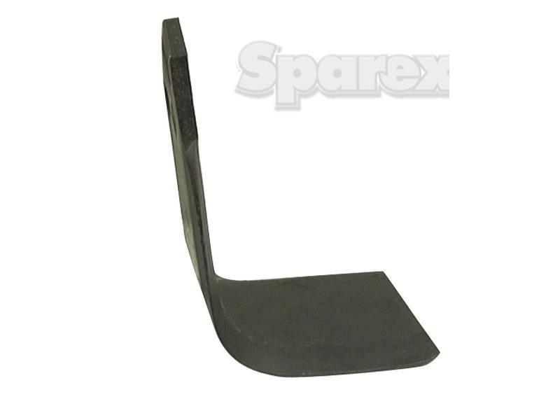 Rotavator Blade Square RH 80x8mm Height: 188mm. Hole centres: 46mm. Hole Ø: 14.5mm. Replacement for Kverneland, Maletti for Maletti B
