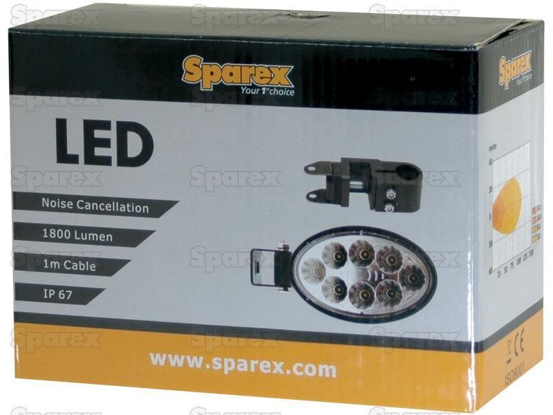 LED Work Light with Handrail Bracket, Interference: Class 3, 2400 Lumens, 10-30V