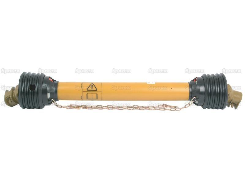 PTO Shaft - (Lz) Length: 1510mm, 1 1/8'' x 6 Spline Q.R. to 1 1/8'' x 6 Spline Q.R.