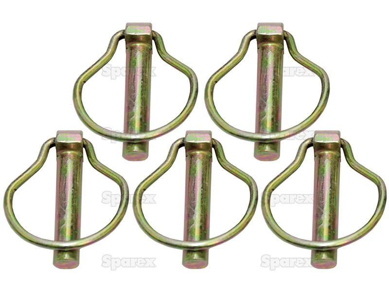 Pear Linch Pin, Pin Ø9.5mm x 44.5mm (5 pcs. Agripak)