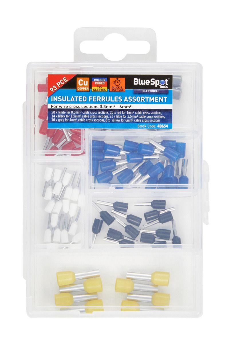 Blue Spot Tools 93 PCE Insulated Ferrules Assortment