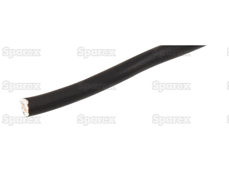 Electrical Cable - 1 Core, 1.5mm°² Cable, Black (Length: 50M), ()