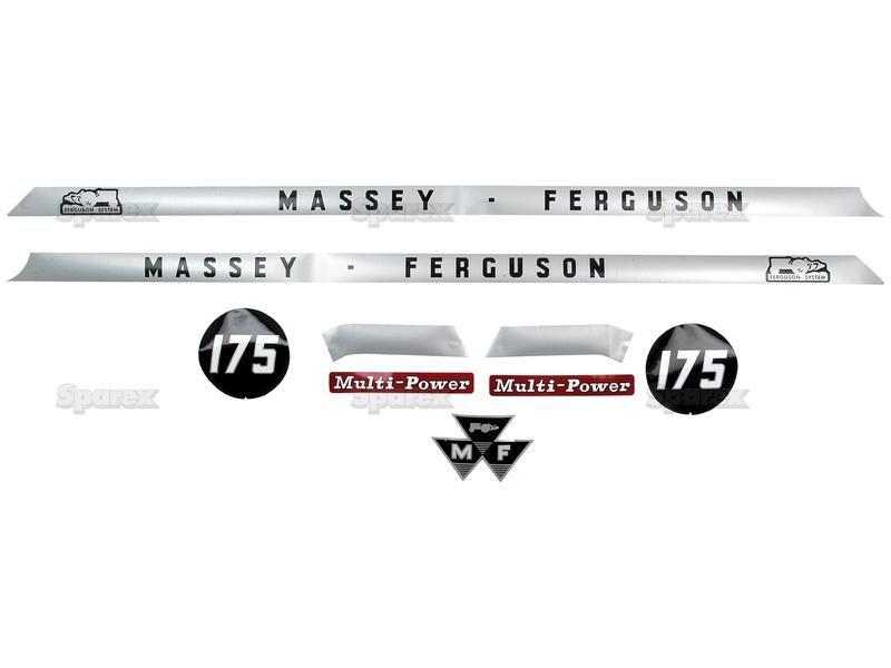 Decal Set - Massey Ferguson 175 for Massey Ferguson