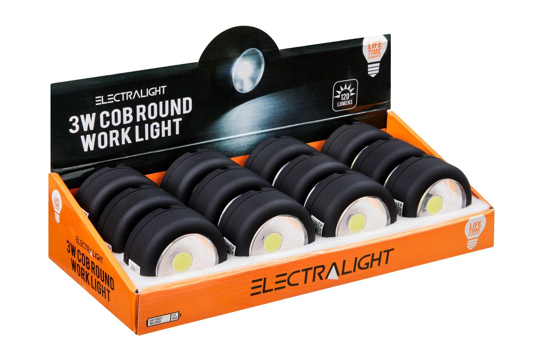 Electralight 3 Watt COB Round Work Light (100 Lumens)