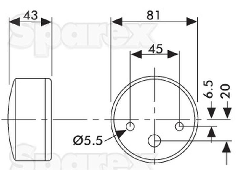 Halogen Front Combination Light () HELLA LTD (2BE003185031)
