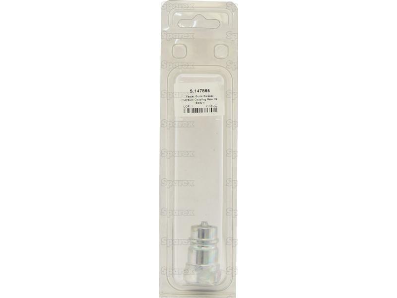 Faster Quick Release Hydraulic Coupling Male 1/2'' Body x 1/2'' BSP Female Thread (Agripak 1pc.) Faster S.p.A (NV 12 GAS M, NV12GASM)