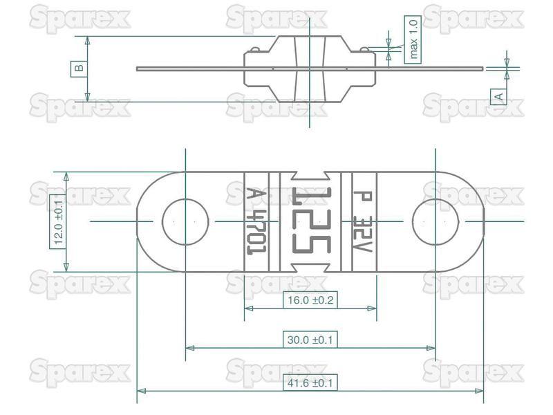 Midi Fuse 70 Amps (Brown) 40x10mm