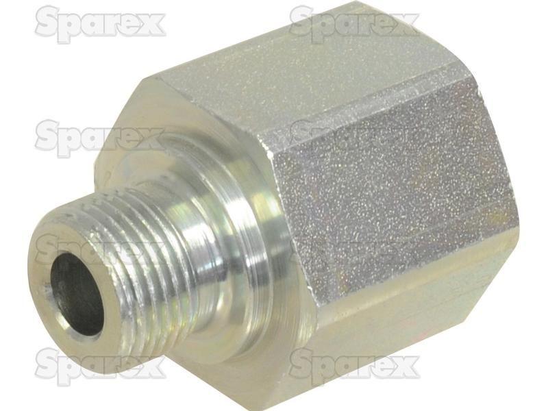 Hydraulic Metal Pipe Thread Reducer 3/8''BSP Externalthread 1/2''BSP Inner thread PARKER HANNIFIN (RI3/8EDX1/2CF, RI3/8X1/2CFX)