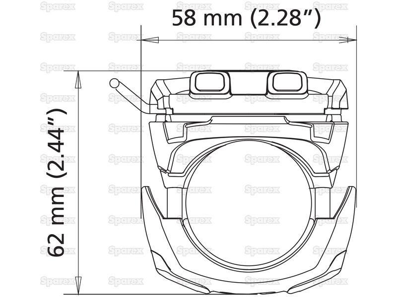 ROKK™ Mini Rail Mount ROKK mini.-Scanstrut (RLS-402)