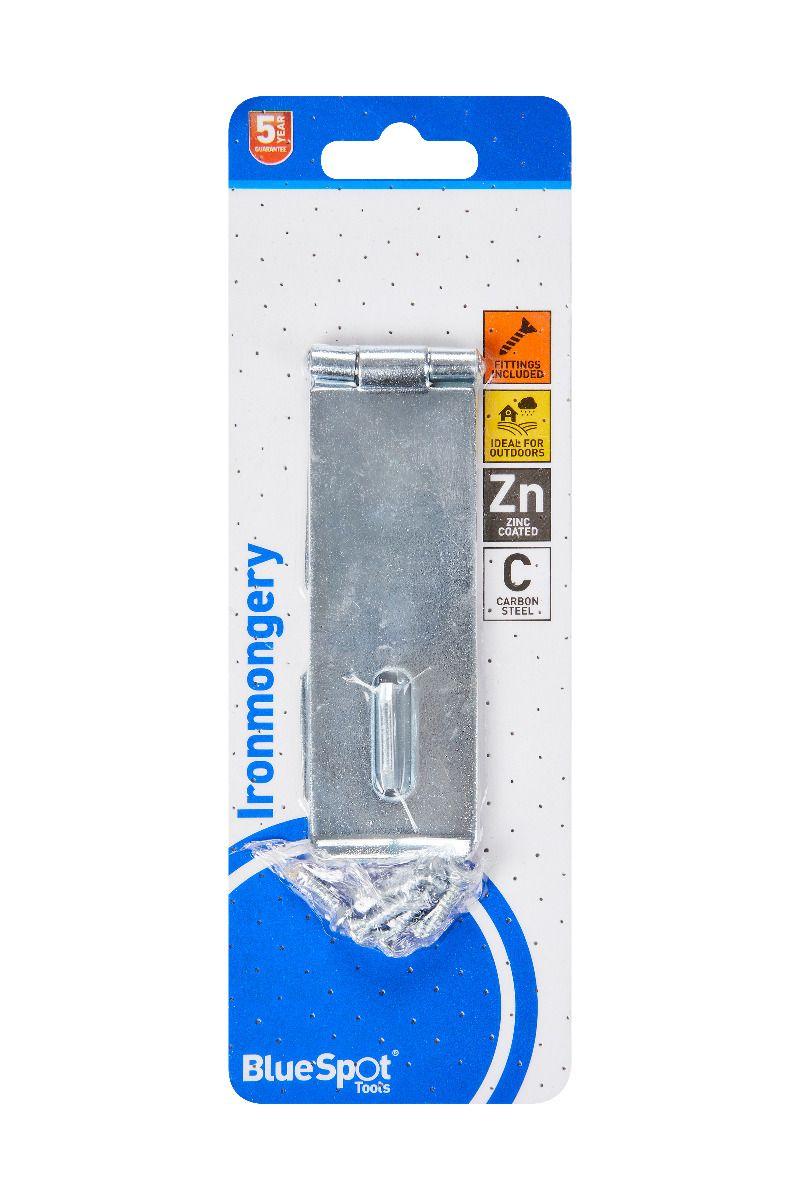 Blue Spot Tools Zinc Plated Hasp And Staple 115mm