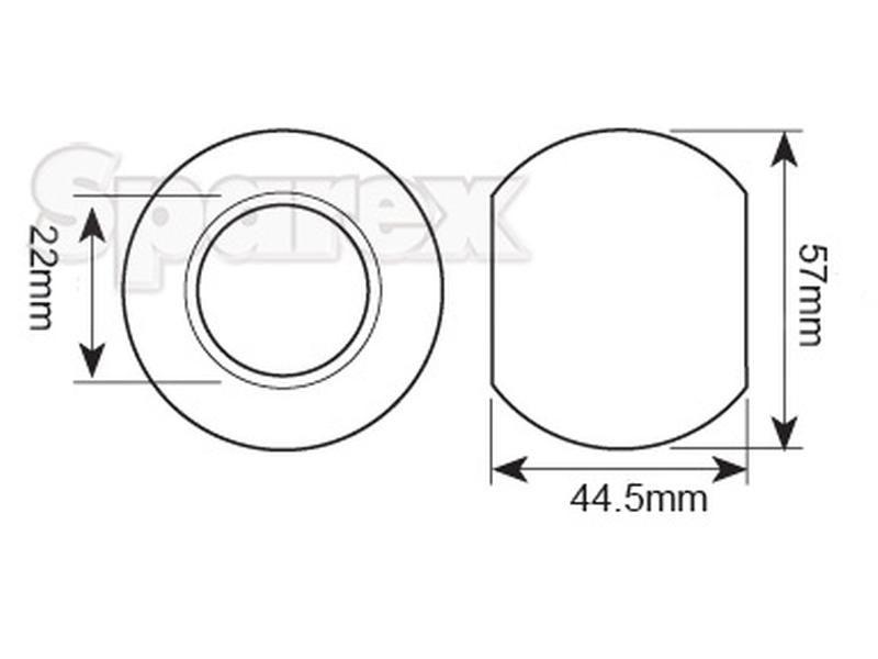 Lower Link Ball (Cat. 2/1) for Steyr 495 KOMPAKT