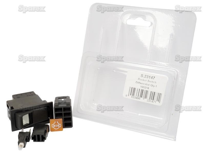 Rocker Switch - Diff. Lock, 2 Position (On/Off) for Massey Ferguson 399 (300 Series)