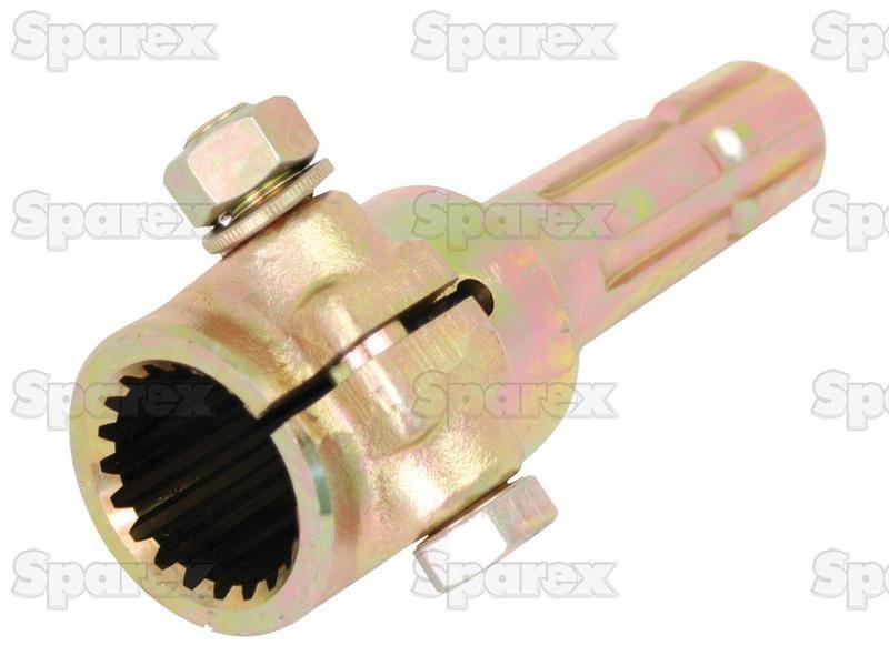 PTO Adaptor - Female spline 1 3/4'' - 20 x Male spline 1 3/8'' - 6 with Clamp Bolt.