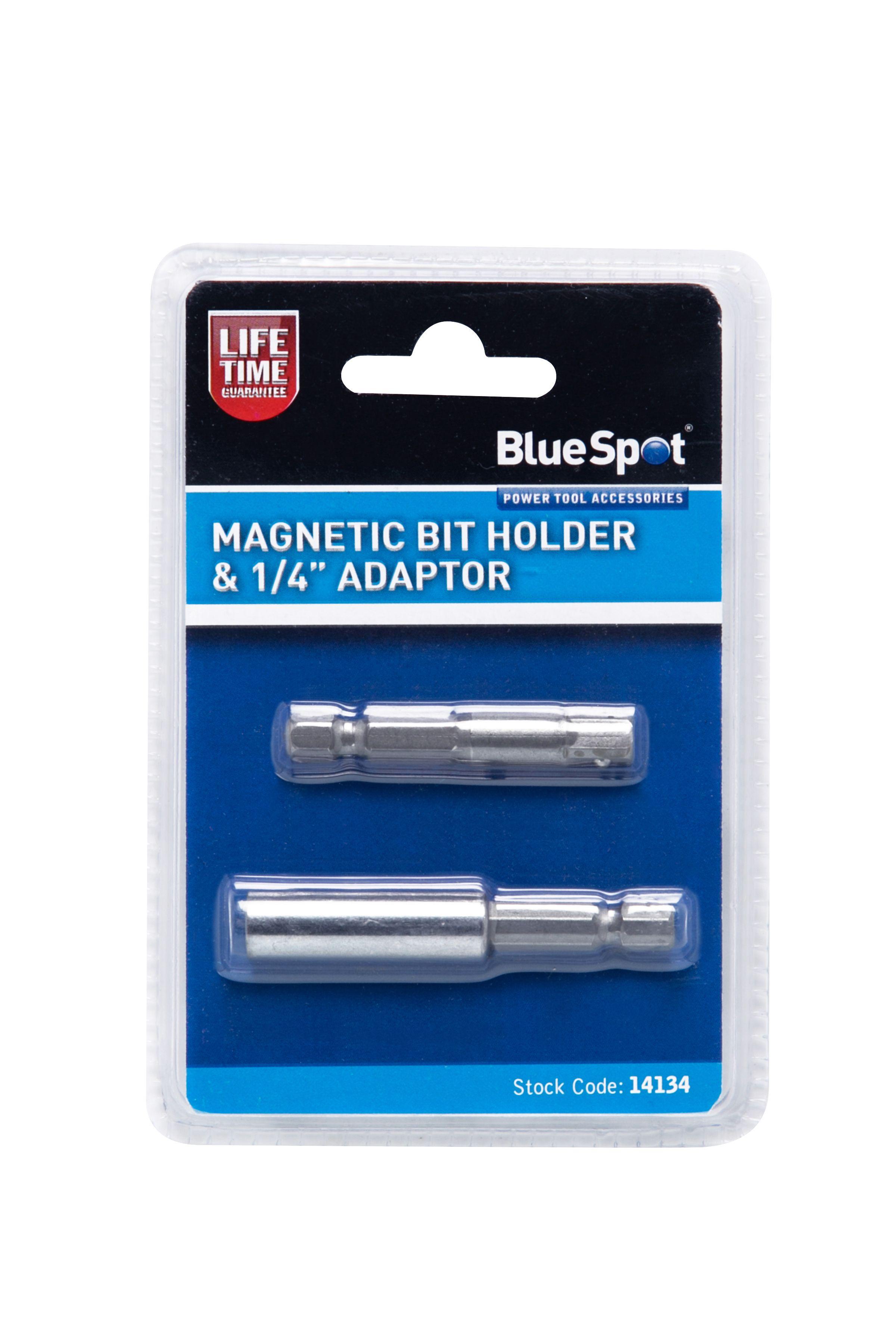 Blue Spot Tools Magnetic Bit Holder & 1/4â€ Adaptor
